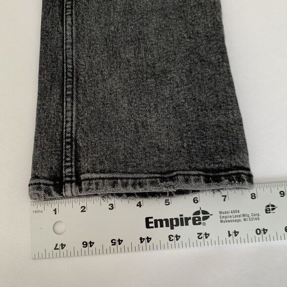 Anine Bing Lara Jean 29 Charcoal Black Ankle Kick Flare High Rise Button Luxury - Picture 14 of 14